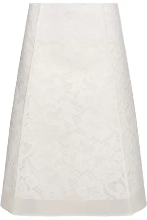 Tory Burch Falda Midi De Encaje