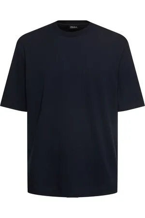 Ermenegildo Zegna Camiseta De Algodón Y Seda