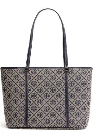 Tory Burch Bolso Tote Pequeño T Monogram De Lona