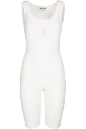 Marine Serre Jumpsuit De Viscosa Y Malla
