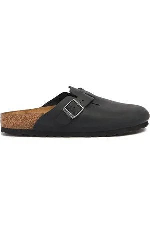 Birkenstock Mules De Piel Engrasada