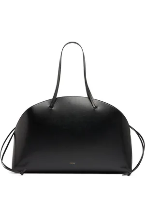 Jil Sander Bolso Grande Curve De Piel Palmellato