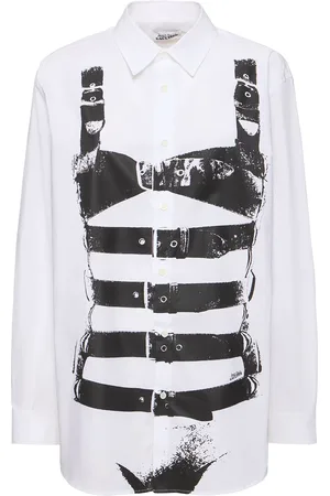 Jean Paul Gaultier Camisa De Popelina Estampada