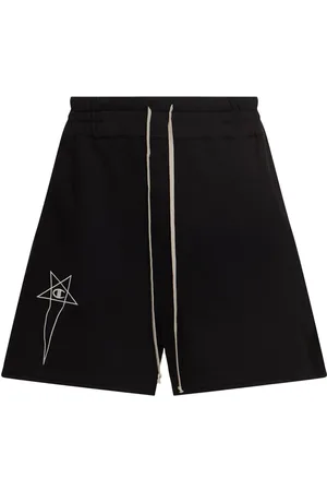 Rick Owens Shorts De Algodón