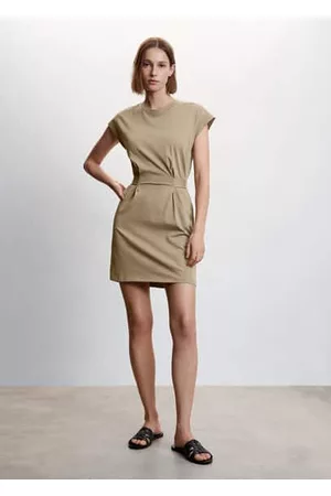 MANGO Mujer Cortos - Vestido corto lazo