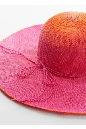 MANGO Mujer Sombreros - Sombrero fibra natural lazo