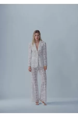 MANGO Mujer Chamarras - Americana traje guipur