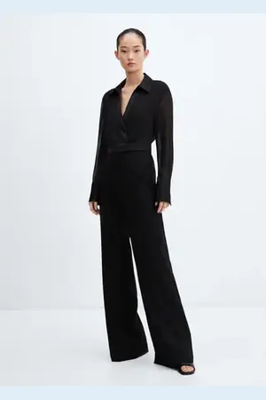 MANGO Ono largo cuello camisero
