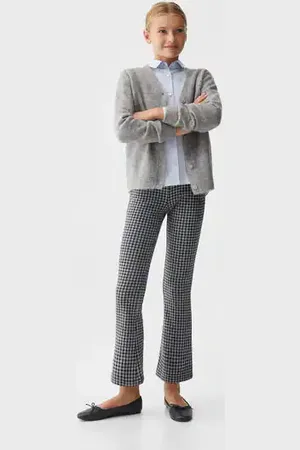 MANGO KIDS Leggings micro pata de gallo