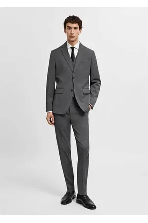 MANGO AN Pantalón traje slim fit tejido comfort strech