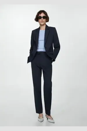 MANGO Pantalón recto traje