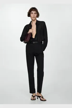 MANGO Pantalón recto traje
