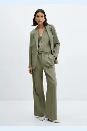MANGO Chaleco traje botones E
