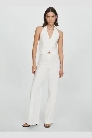MANGO Chaleco traje botones E