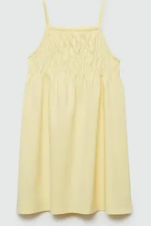 MANGO KIDS Vestido detalles fruncidos 2 años