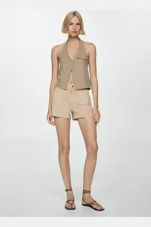 MANGO Shorts vaqueros bolsillos