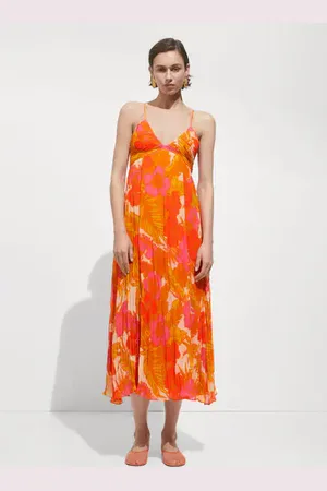 MANGO Vestido estampado detalle drapeado CH