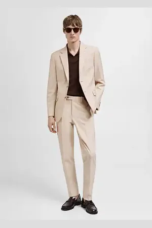 MANGO AN Pantalón traje slim fit tejido comfort stretch 2