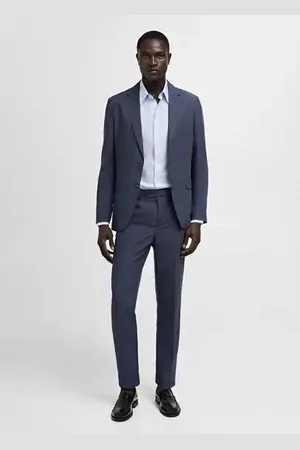 MANGO AN Pantalón traje slim fit tejido comfort stretch 2