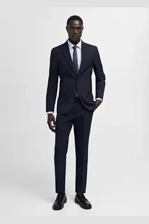 MANGO AN Americana traje slim fit tejido comfort stretch 6