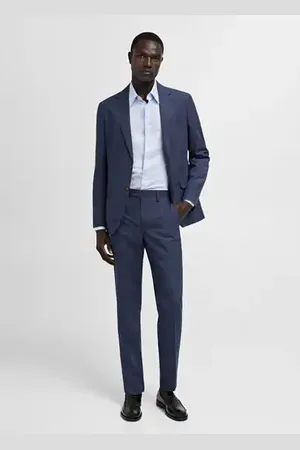 MANGO AN Americana traje slim fit tejido comfort stretch 6