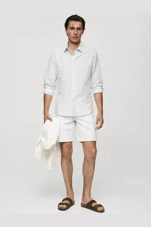 MANGO AN Bermudas vaqueras slim fit