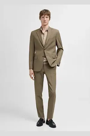 MANGO AN Pantalón traje slim fit tejido comfort stretch 6