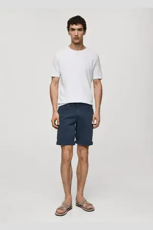 MANGO AN Bermudas vaqueras slim fit
