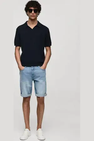 MANGO AN Bermudas vaqueras slim fit