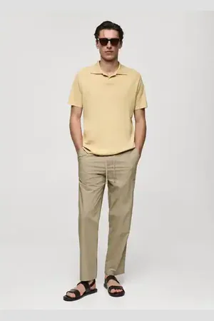 MANGO AN Pantalón algodón cordón 6