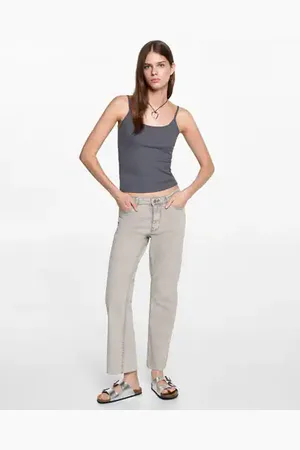 MANGO TEEN Jeans flare crop E