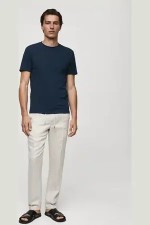 MANGO AN Camiseta algodón stretch