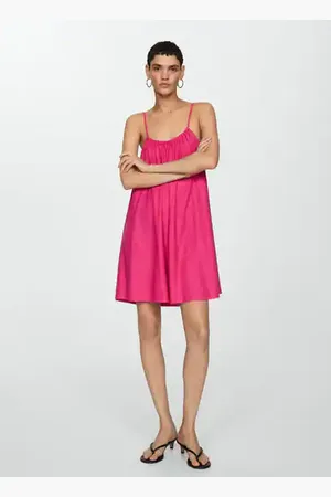 MANGO Vestido fluido corto CH
