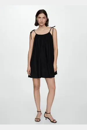 MANGO Vestido fluido corto