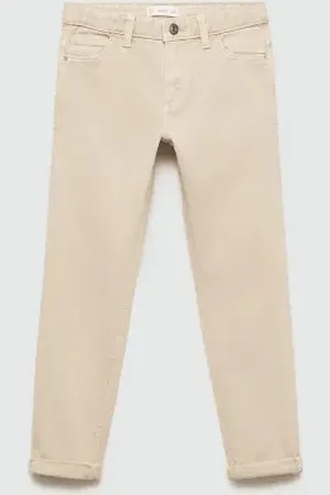 MANGO KIDS Pantalón recto algodón 8