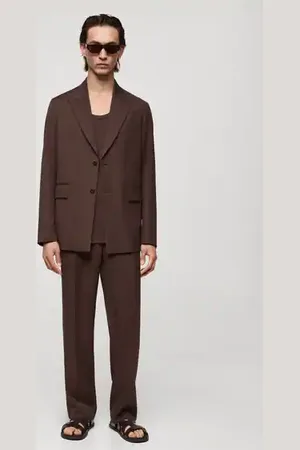 MANGO AN Americana traje regular fit 42