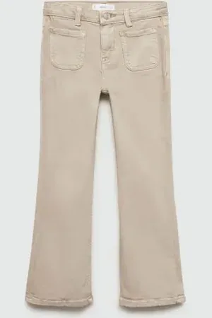 MANGO KIDS Jeans flare bolsillos