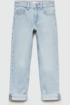 MANGO KIDS Jeans rectos bajo vuelta 4 años