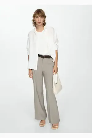 MANGO Camisa fluida lyocell CH