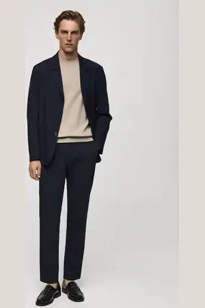 MANGO AN Pantalón traje slim fit 4