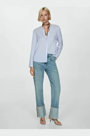 MANGO Camisa fluida rayas CH