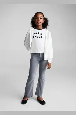 MANGO KIDS Jeans flare bolsillos 6