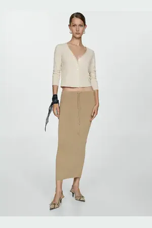 MANGO Camiseta lyocell botones CH