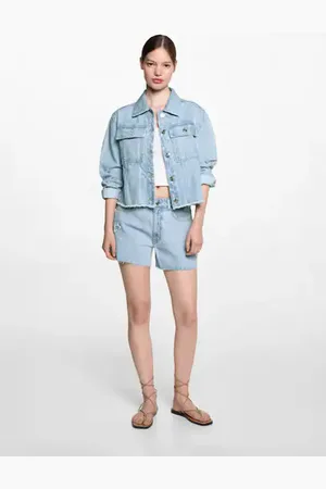 MANGO TEEN Short vaquero estrellas