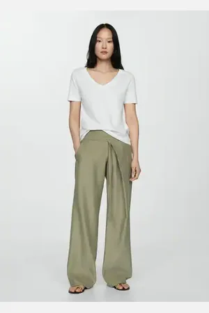 MANGO Camiseta algodón manga corta