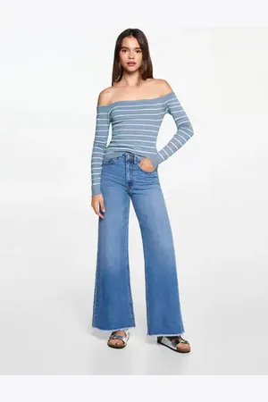 MANGO TEEN Jersey cuello barco rayas