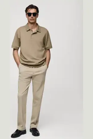 MANGO AN Polo regular fit tejido sudadera E