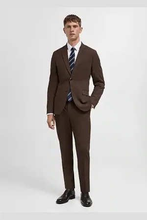 MANGO AN Pantalón traje París super slim fit