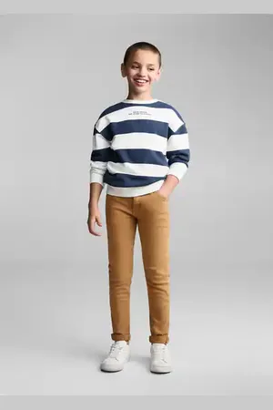 MANGO KIDS Pantalón recto algodón 8