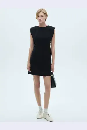 MANGO Vestido corto detalle drapeado